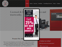 Tablet Screenshot of premierfirefl.com